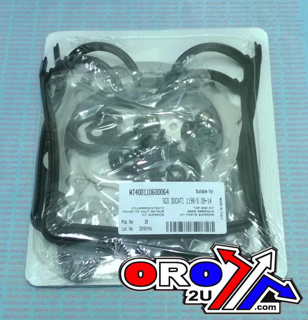 TOP END GASKET SET DUCATI 1198 09-11, ATHENA P400110600064 DIAVEL/MULTISTRADA 1200 - Image 2