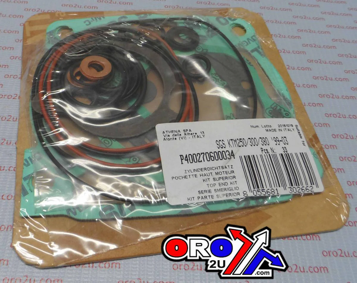 TOP END GASKET SET EXC/MXC/SX 250/300/380 99-03, ATHENA P400270600034 KTM - Image 3