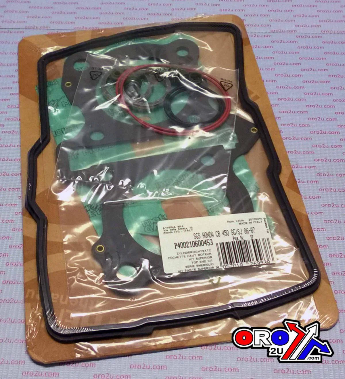 TOP END GASKET SET HONDA CB 450S 86-88, ATHENA P400210600453 - Image 2