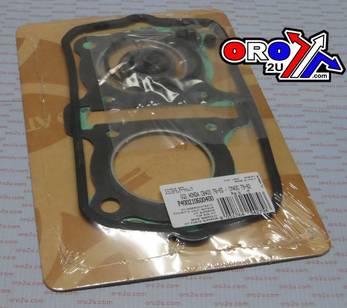 TOP END GASKET SET HONDA CB/CM 400 79-83, ATHENA P400210600400 HAWK - Image 2