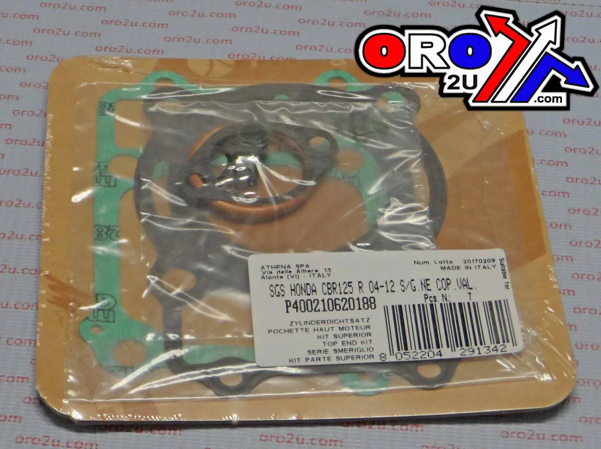 TOP END GASKET SET HONDA CBR 125R 04-17, ATHENA P400210620188 - Image 3