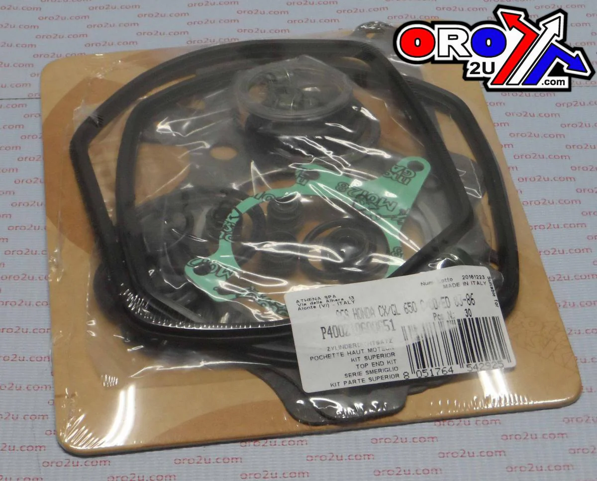 TOP END GASKET SET HONDA CX 650 83-86, ATHENA P400210600651 - Image 2