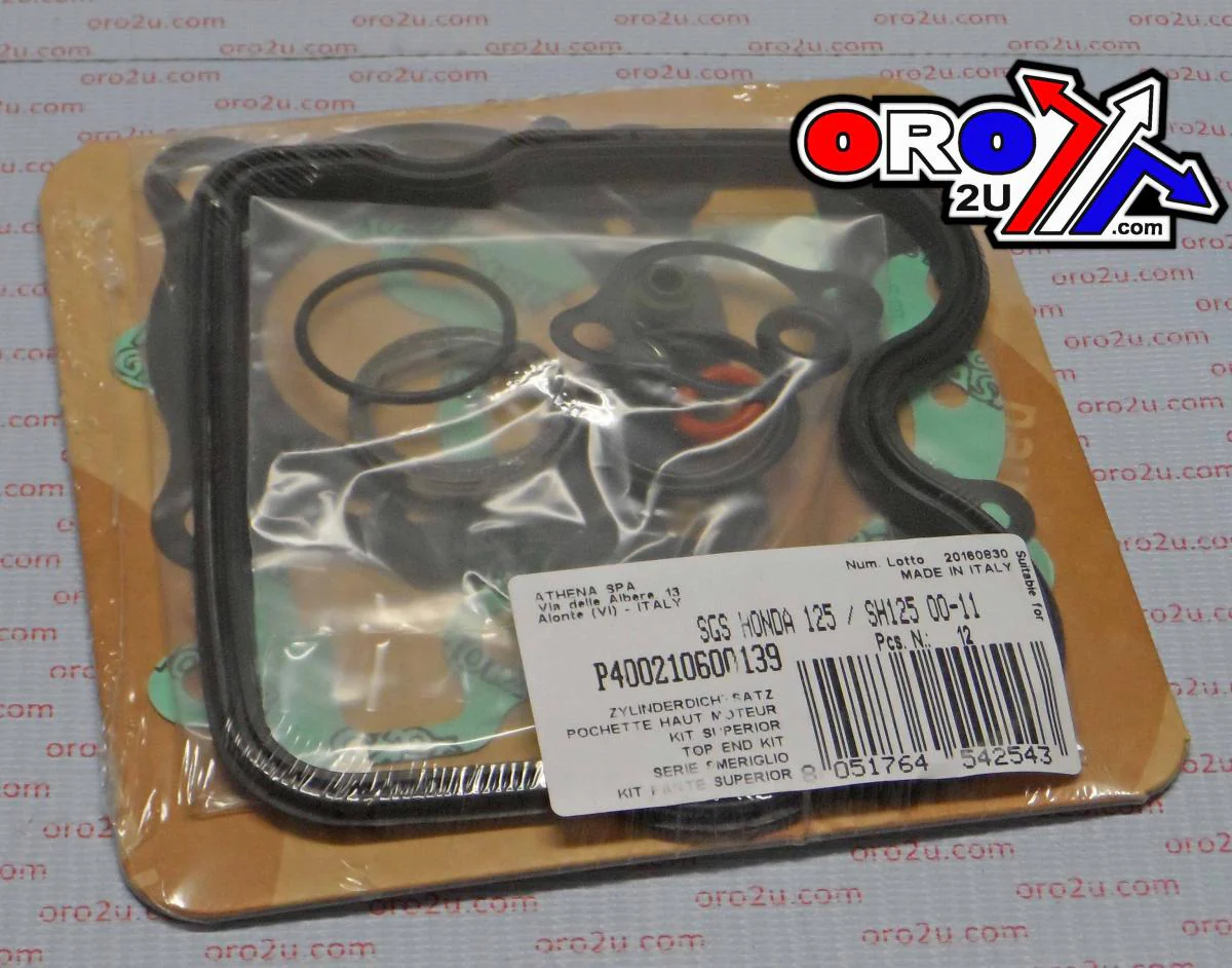 TOP END GASKET SET HONDA FES/NES/PS/SH 125 00-12, ATHENA P400210600139 KEYWAY OUTLOOK 125 07-11 - Image 2