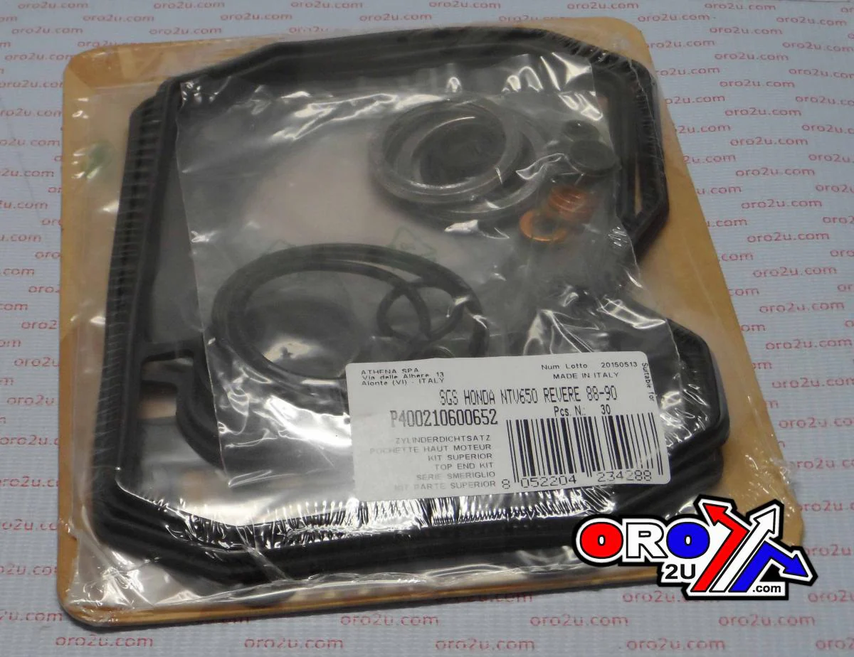 TOP END GASKET SET HONDA NTV/XRV 650 88-90, ATHENA P400210600652 AFRICA TWIN - Image 2