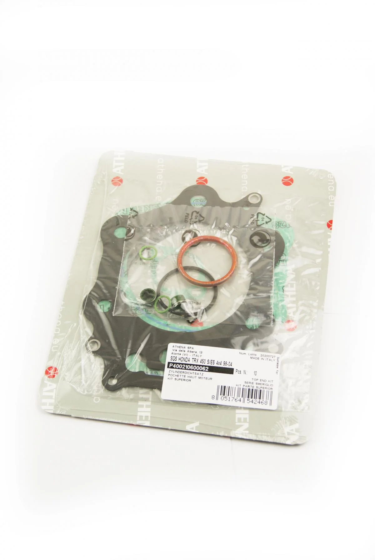 TOP END GASKET SET HONDA TRX 450 98-04, ATHENA P400210600062 - Image 2