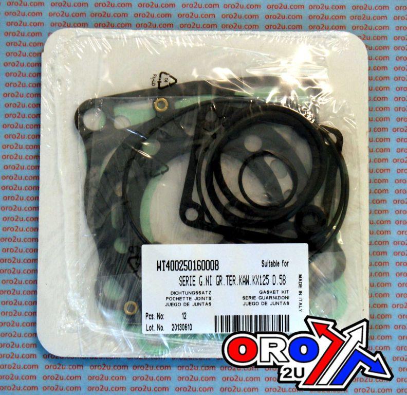 TOP END GASKET SET KAWASAKI KX 125 03-07, ATHENA P400250160008 FOR 58MM 144CC BIG BORE KIT - Image 2