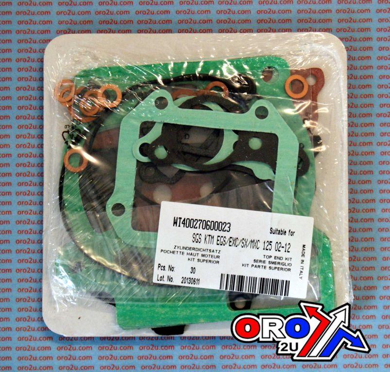 TOP END GASKET SET KTM EGS/EXC/MXC/SX 125 02-15, ATHENA P400270600023 HUSQVARNA TC 125 14-15 - Image 2