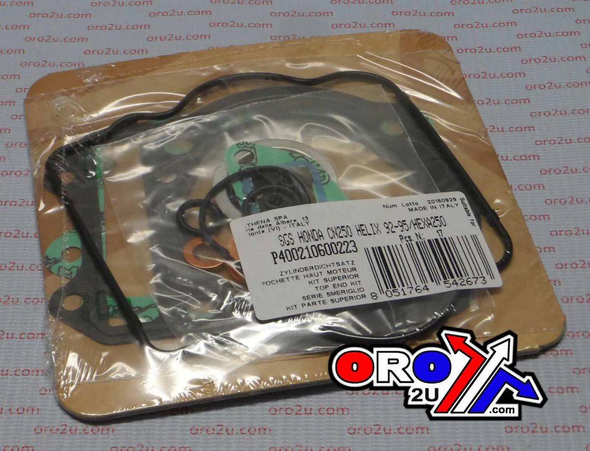 TOP END GASKET SET PIAGIO GT/GTX 250 99-00, ATHENA P400210600223 HONDA CN 250 92-97 - Image 2