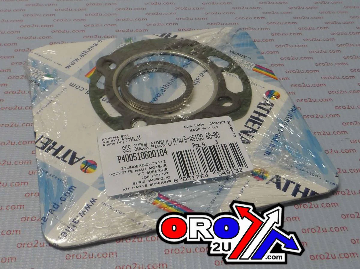 TOP END GASKET SET SUZUKI A/AS 100 68-80, ATHENA P400510600104 - Image 2