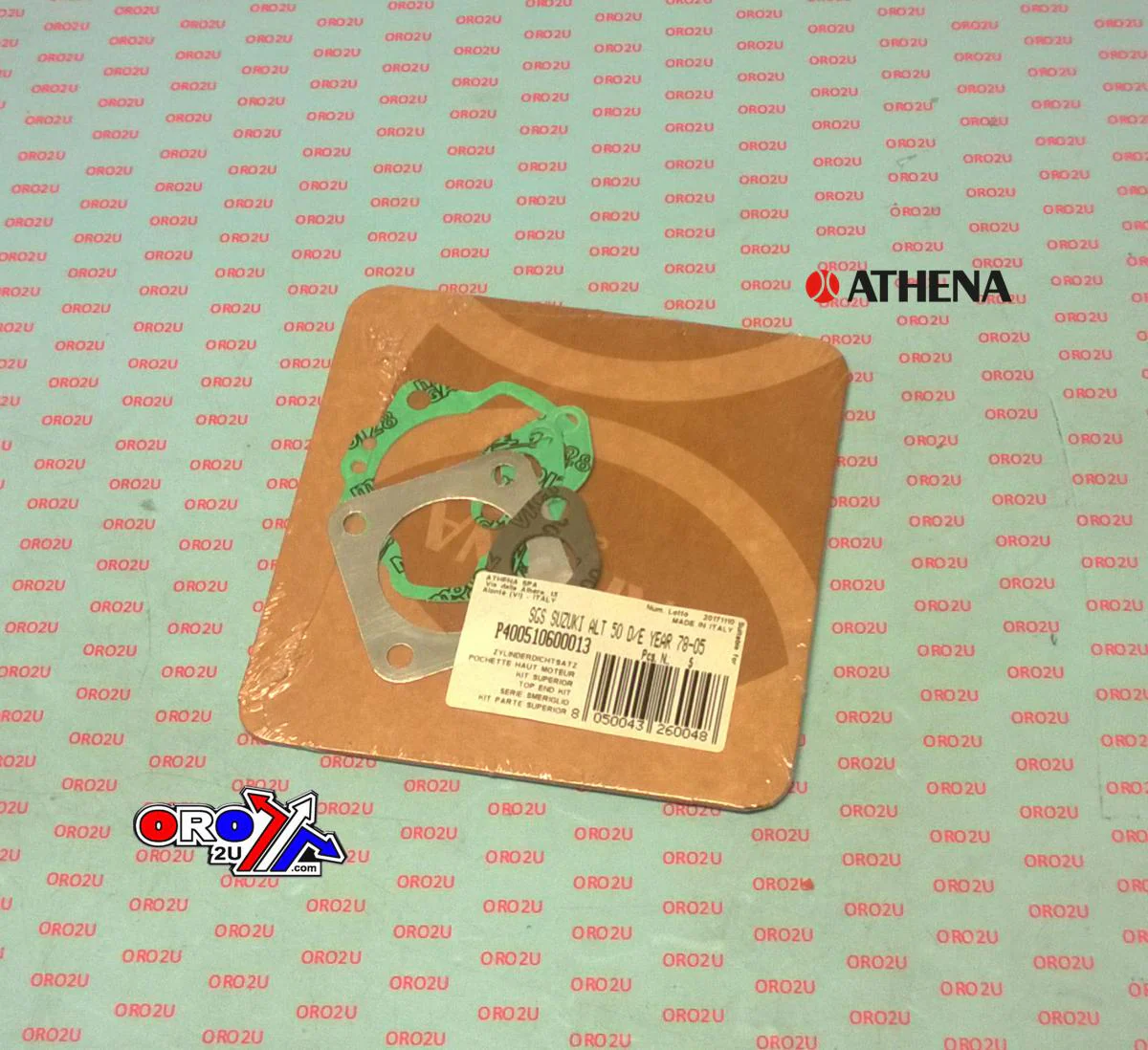 TOP END GASKET SET SUZUKI ALT 50 83-84, ATHENA P400510600013 - Image 2