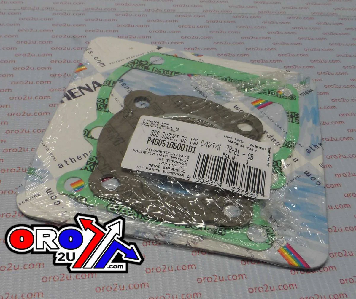 TOP END GASKET SET SUZUKI DS/TS 100 78-81, ATHENA P400510600101 - Image 2