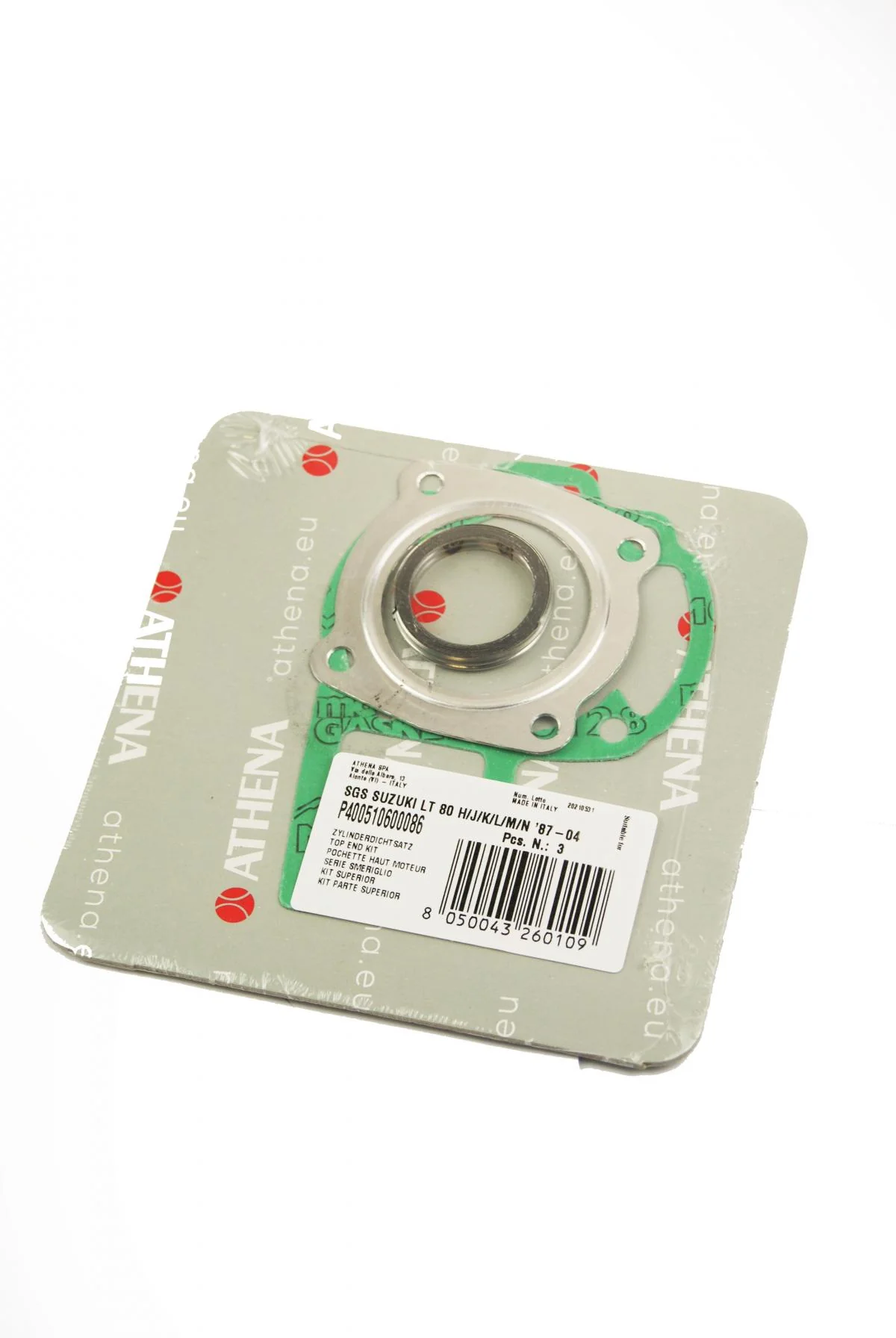 TOP END GASKET SET SUZUKI LT80 87-04, ATHENA P400510600086 - Image 2