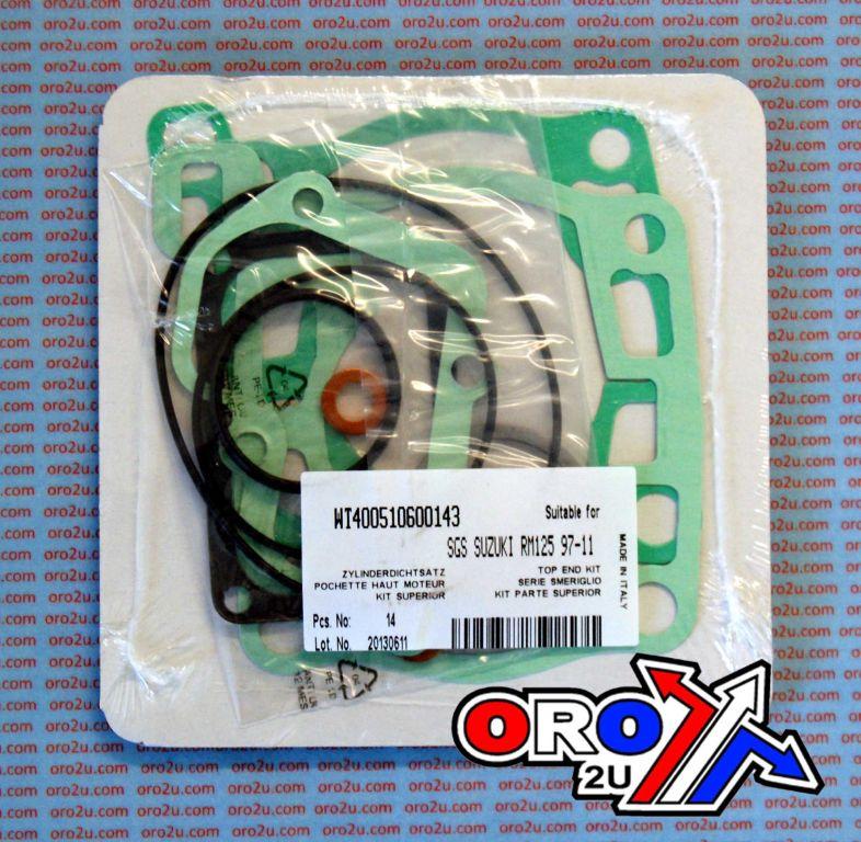 TOP END GASKET SET SUZUKI RM 125 97-08, ATHENA P400510600143 - Image 2
