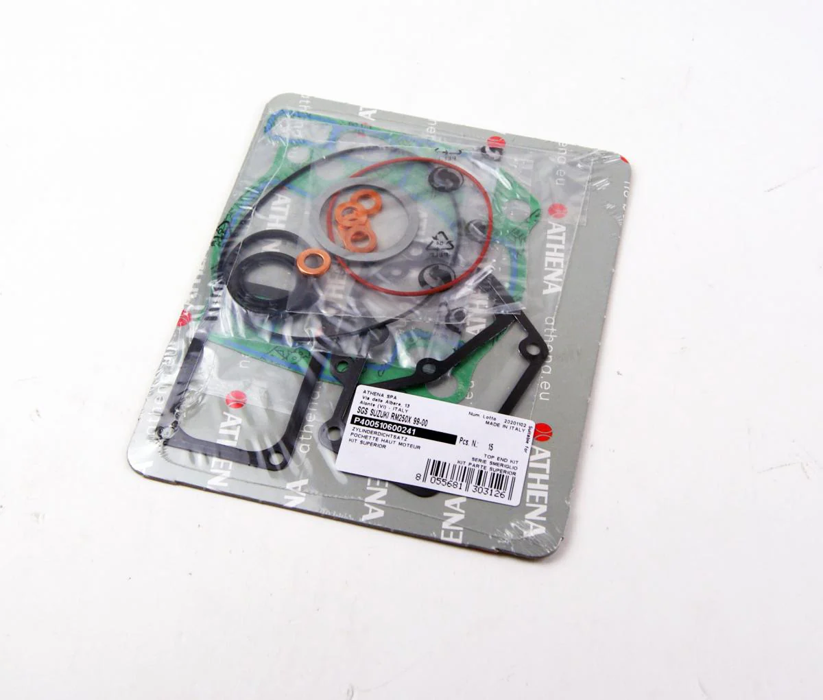 TOP END GASKET SET SUZUKI RM 250 99-00, ATHENA P400510600241 - Image 2