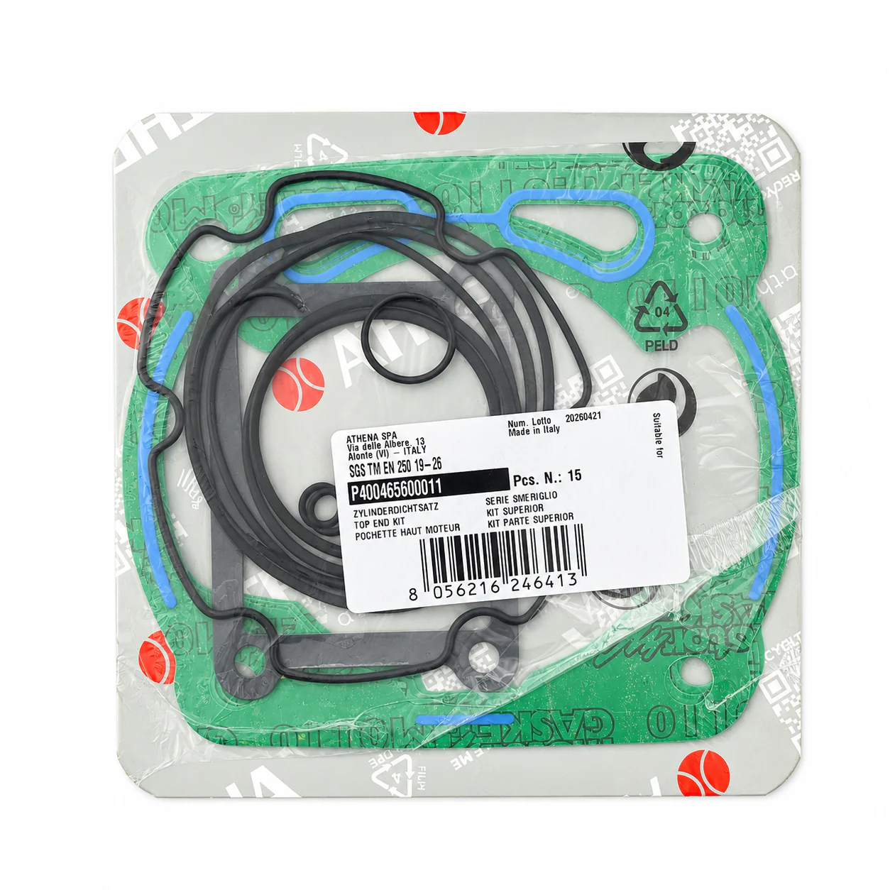 TOP END GASKET SET TM 250 19-26 ATHENA P400465600011 - Image 2