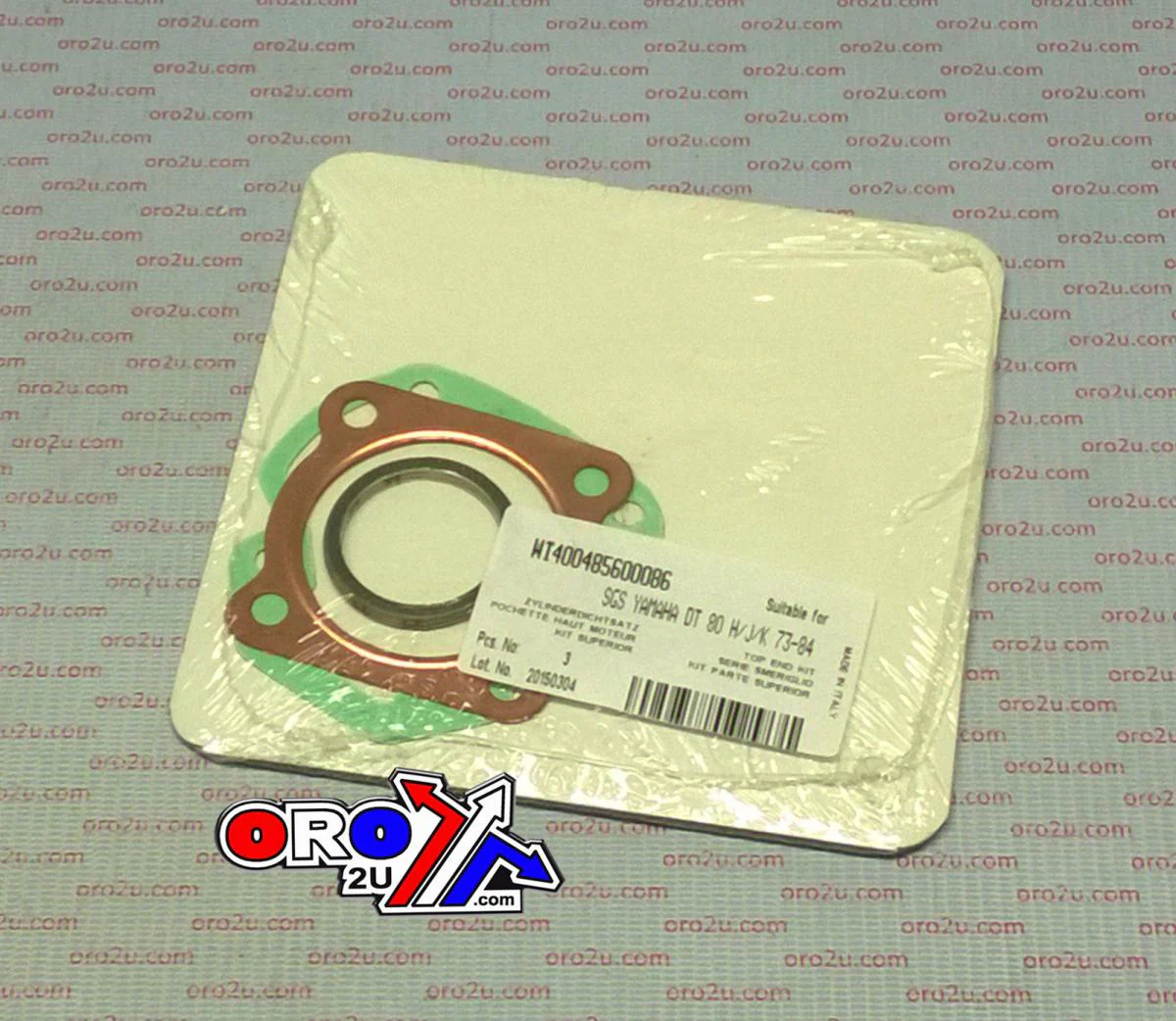 TOP END GASKET SET YAMAHA DT/GT/RD/TY 80 73-84, ATHENA P400485600086 - Image 2