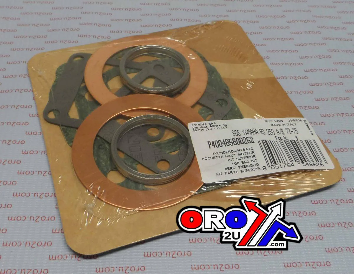 TOP END GASKET SET YAMAHA RD250 73-75, ATHENA P400485600262 YPVS - Image 2