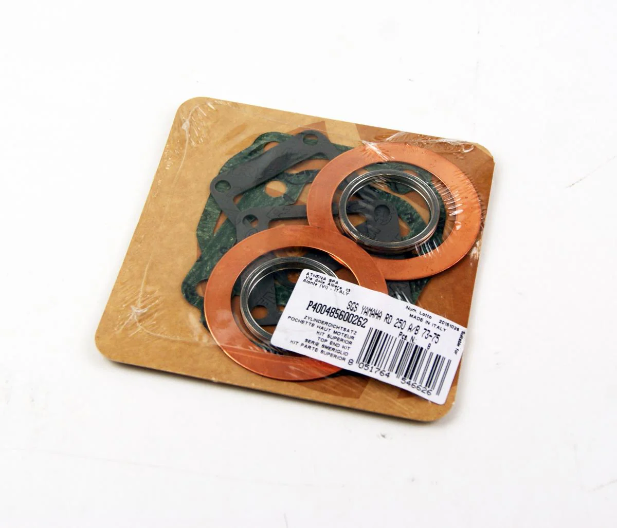 TOP END GASKET SET YAMAHA RD250 73-75, ATHENA P400485600262 YPVS - Image 3