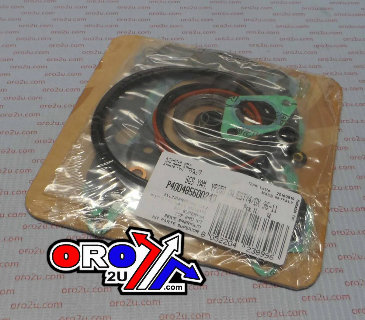 TOP END GASKET SET YAMAHA VP/YP 250 96-13, ATHENA P400485600249 APRILIA/BENELLI/MALAGUTI - Image 3
