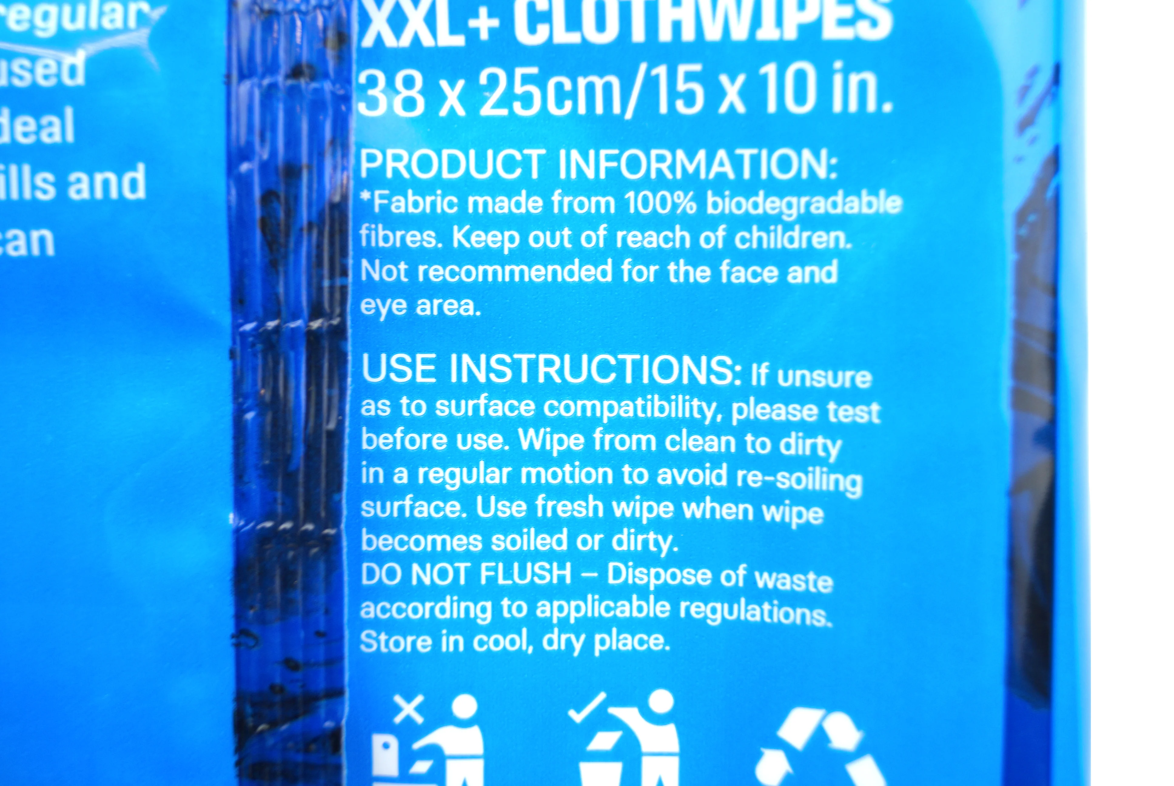 ULTRAGRIME WIPES 40PK XXL, Multi-Purpose Original Clothwipes 40pk, 2931138CM x 25CM HAND WIPES - Image 5