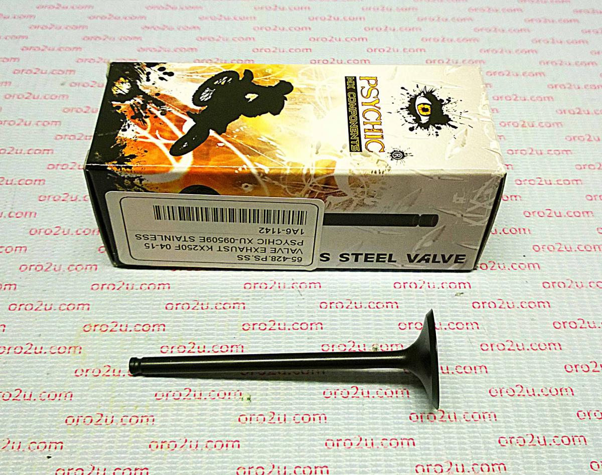 VALVE EXHAUST KX250F 04-16, PSYCHIC XU-09509E 12005-0002 - Image 2