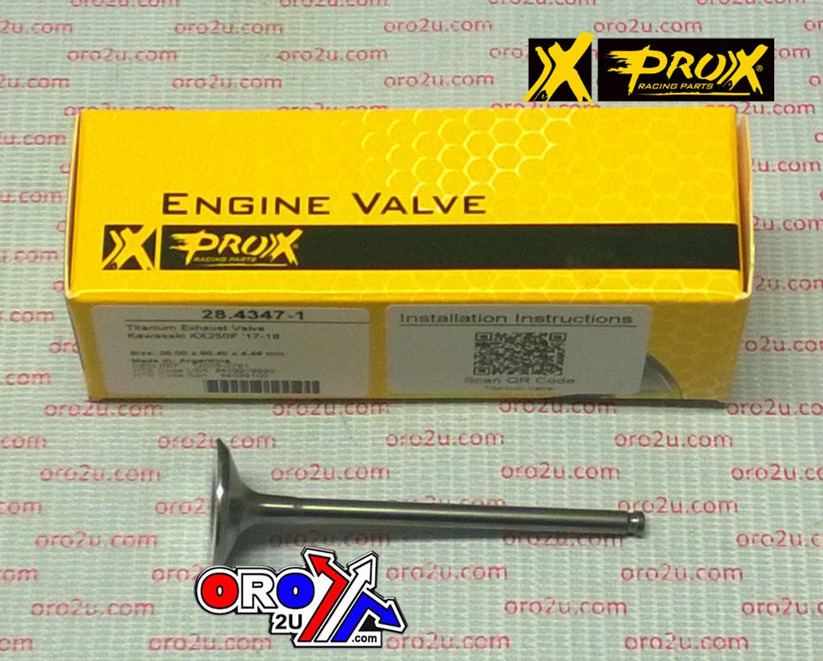 VALVE EXHAUST TITANIUM KX250F 17-18, PROX 28.4347-1, 12005-0761 - Image 3
