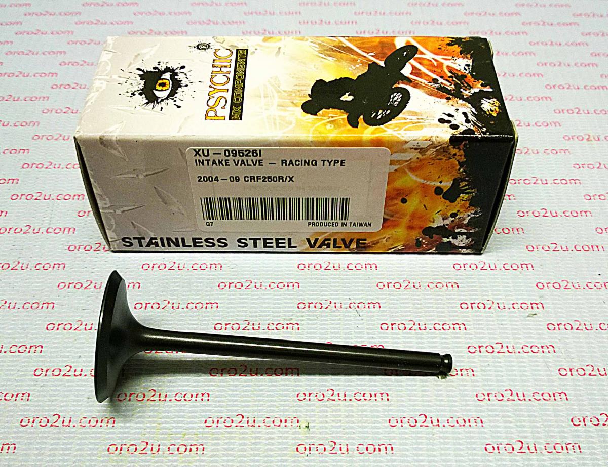 VALVE INTAKE CRF250 04-09, PSYCHIC XU-09526I, STAINLESS, 14711-KRN-670 - Image 2