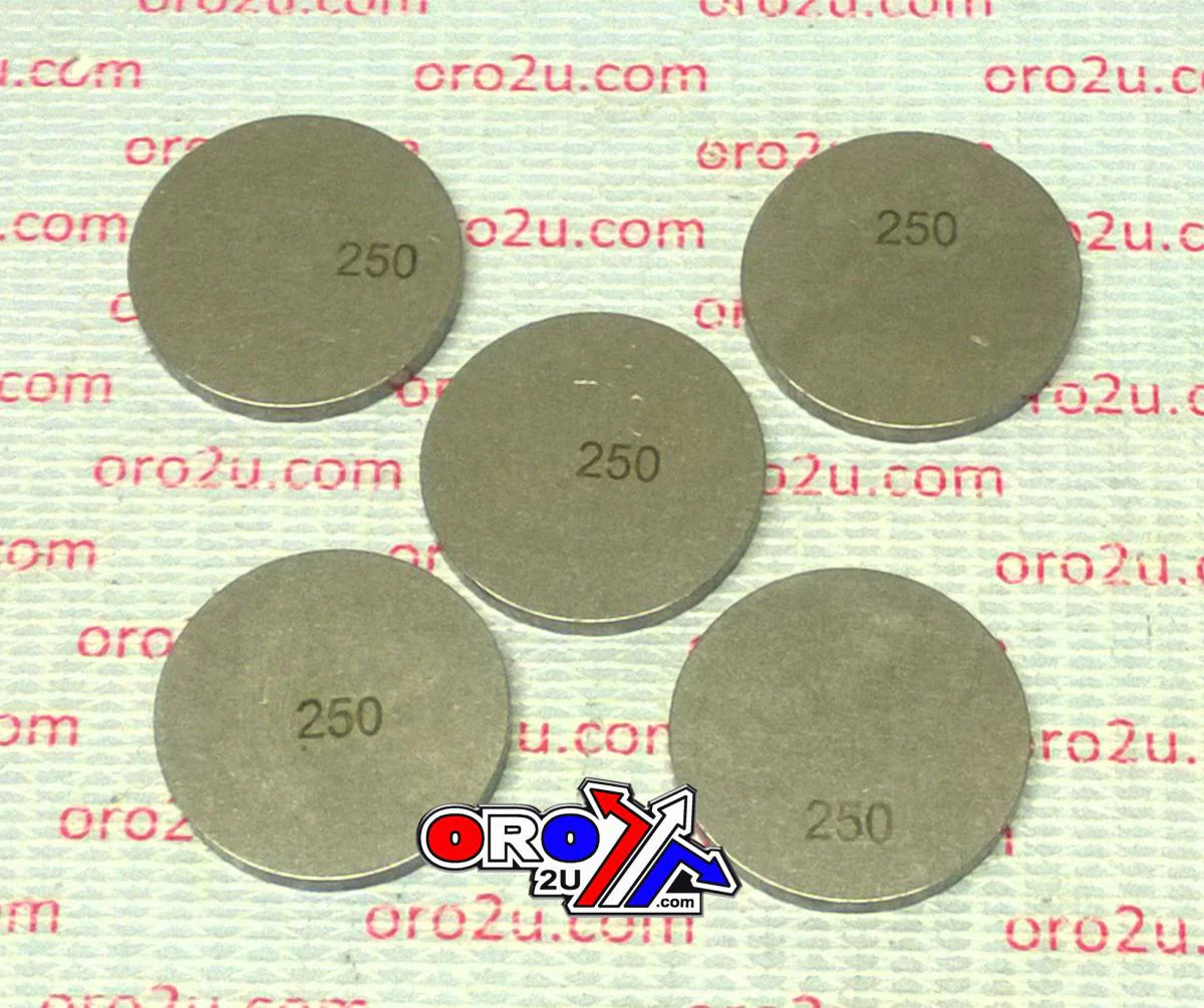 VALVE SHIM 2.50 25mm PK/5 K&L 13-7528