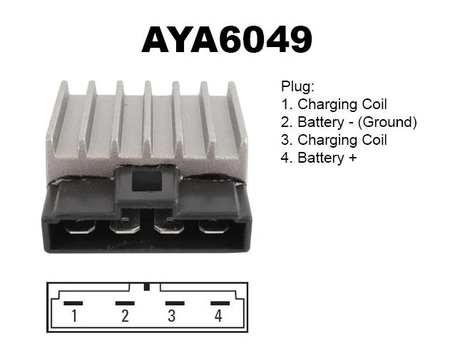 VOLTAGE REGULATOR DT50, AYA6049, 1D4-H3598-00-00, 34348110, 02602100 - Image 2