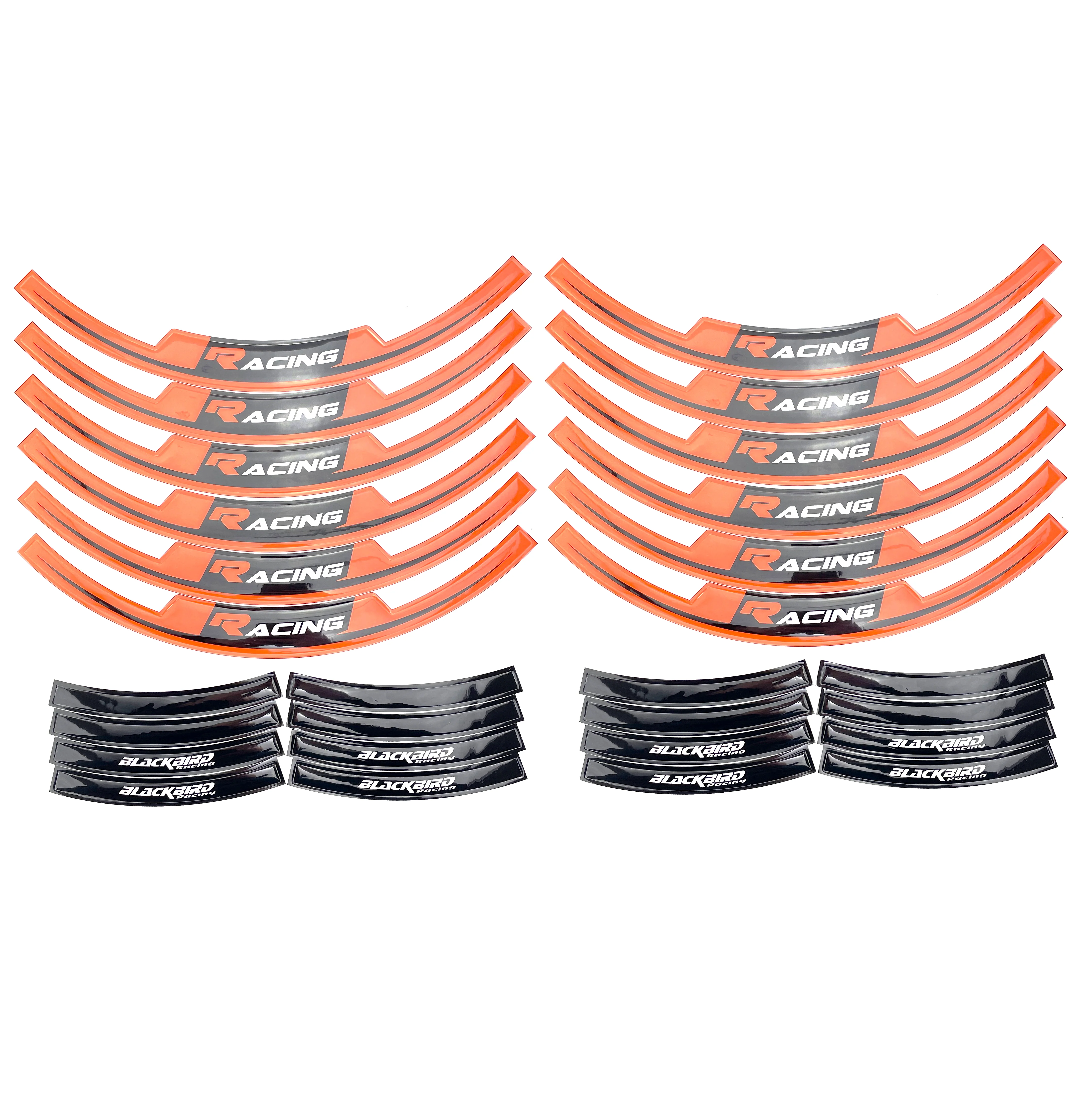 WING RIM STICKER ORANGE, BLACKBIRD 5088/90
