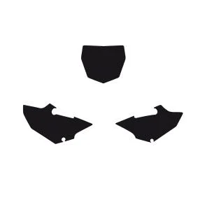 YAMAHA YZ125/250 2022 PRE CUTS, BLACKBIRD 3231/20 BLACK, NUMBER BOARD BACKGROUNDS